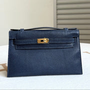High-end Hermes 2026 Kelly Pochette 22cm Lizard Skin