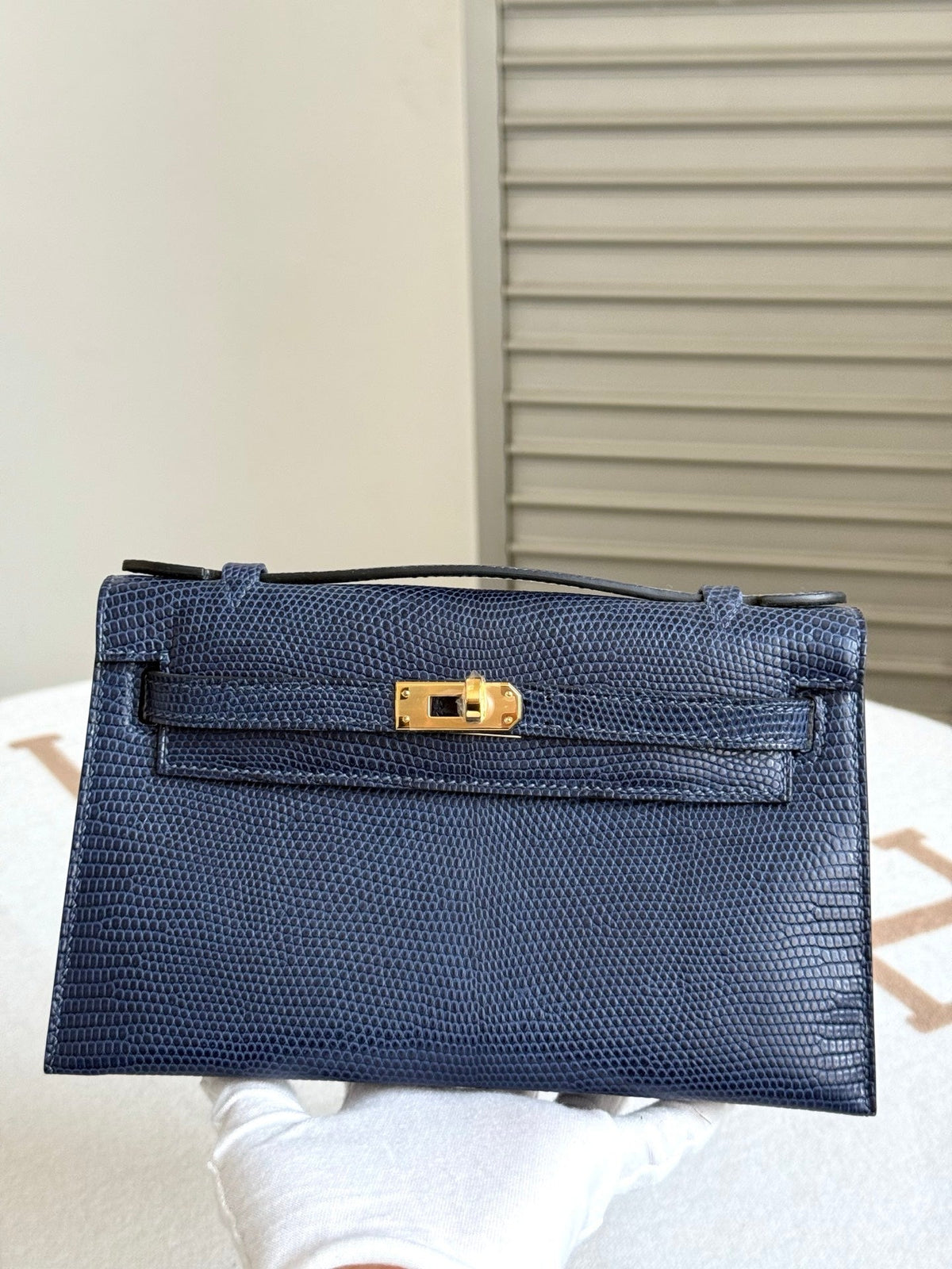 High-end Hermes 2026 Kelly Pochette 22cm Lizard Skin