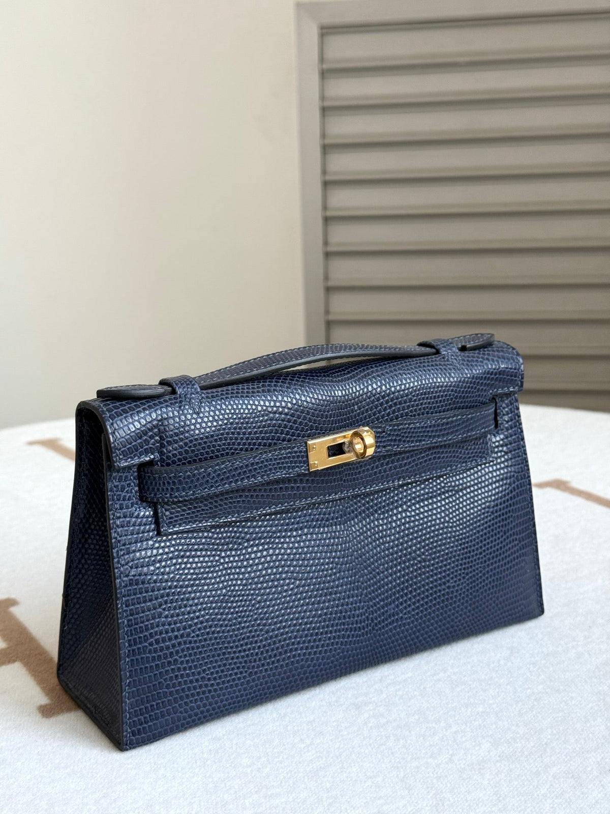 High-end Hermes 2026 Kelly Pochette 22cm Lizard Skin