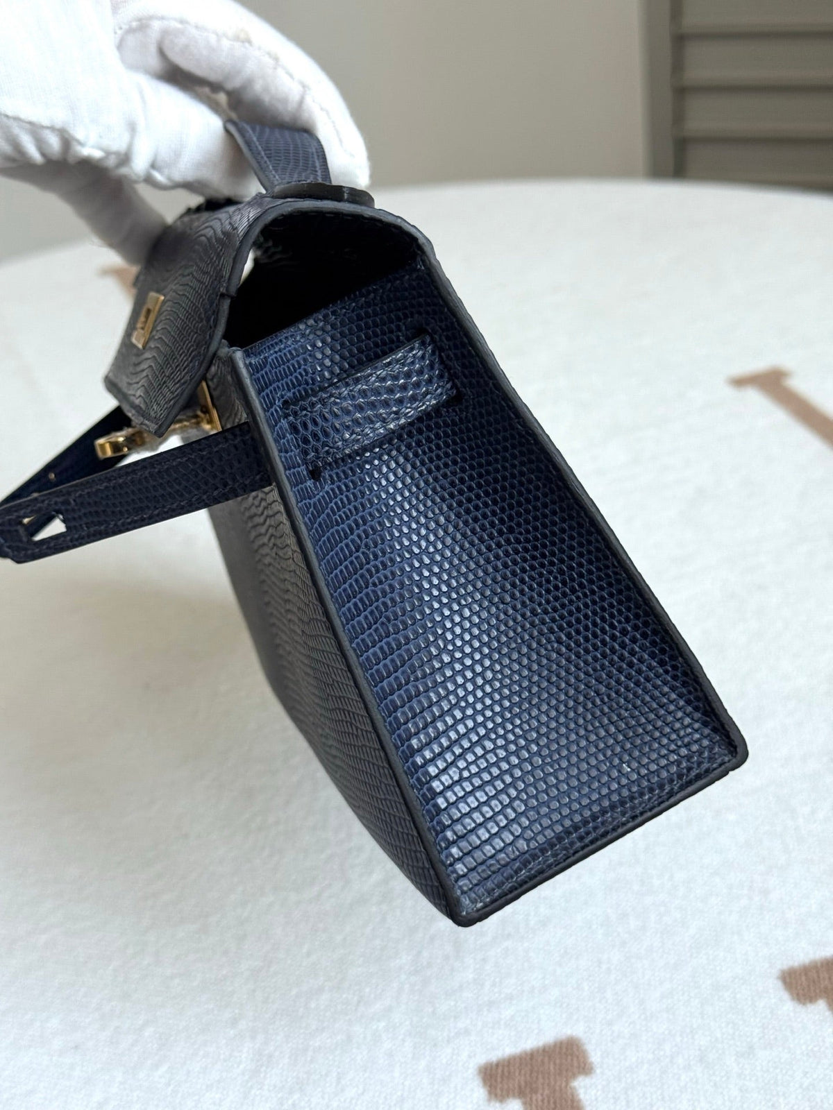 High-end Hermes 2026 Kelly Pochette 22cm Lizard Skin