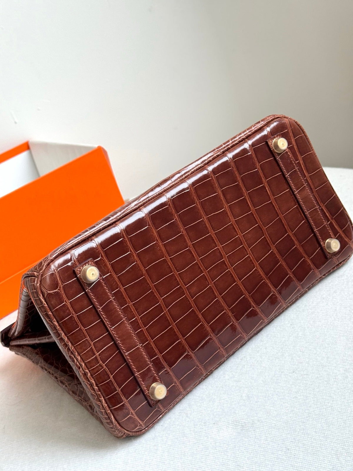 High-end Hermes 2026 Birkin Bag 30cm Glossy Crocodile Leather