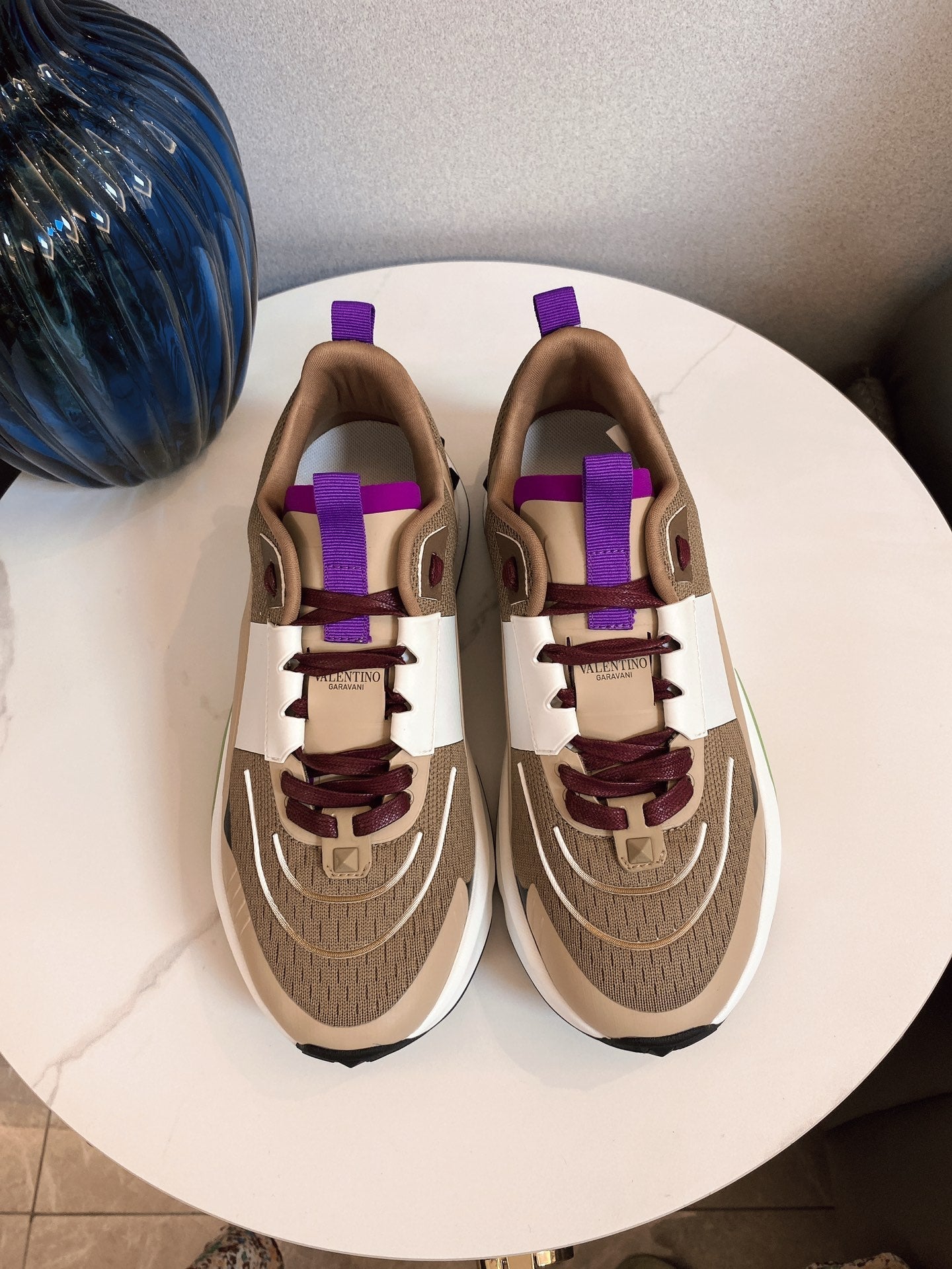 VT 25S Sneakers Dark Beige White Mesh TPU 563472