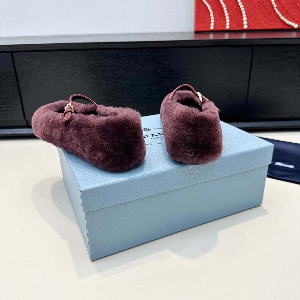 Prada 2026 Ballet Flat Wool 149590