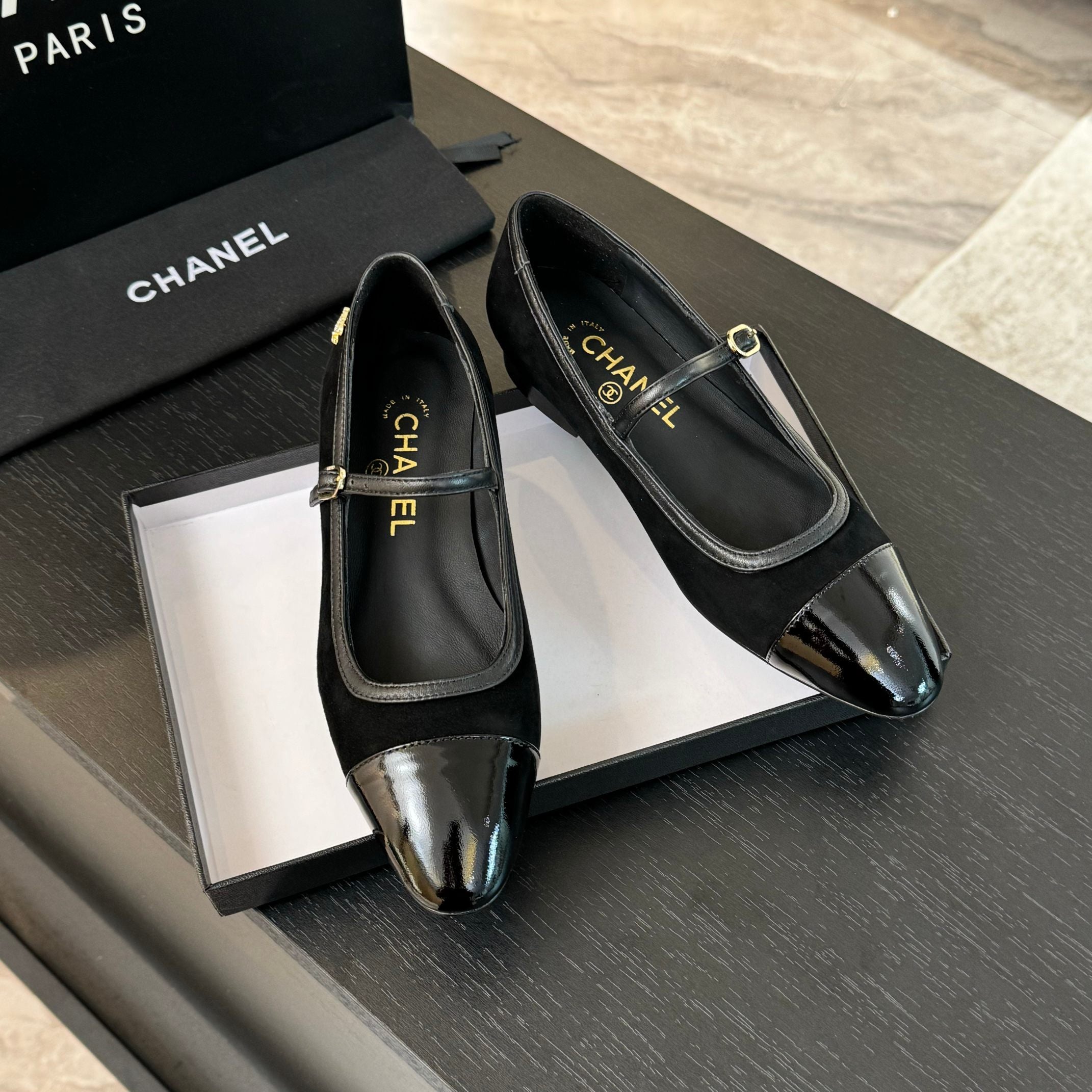 CC Mary Jane Black Suede