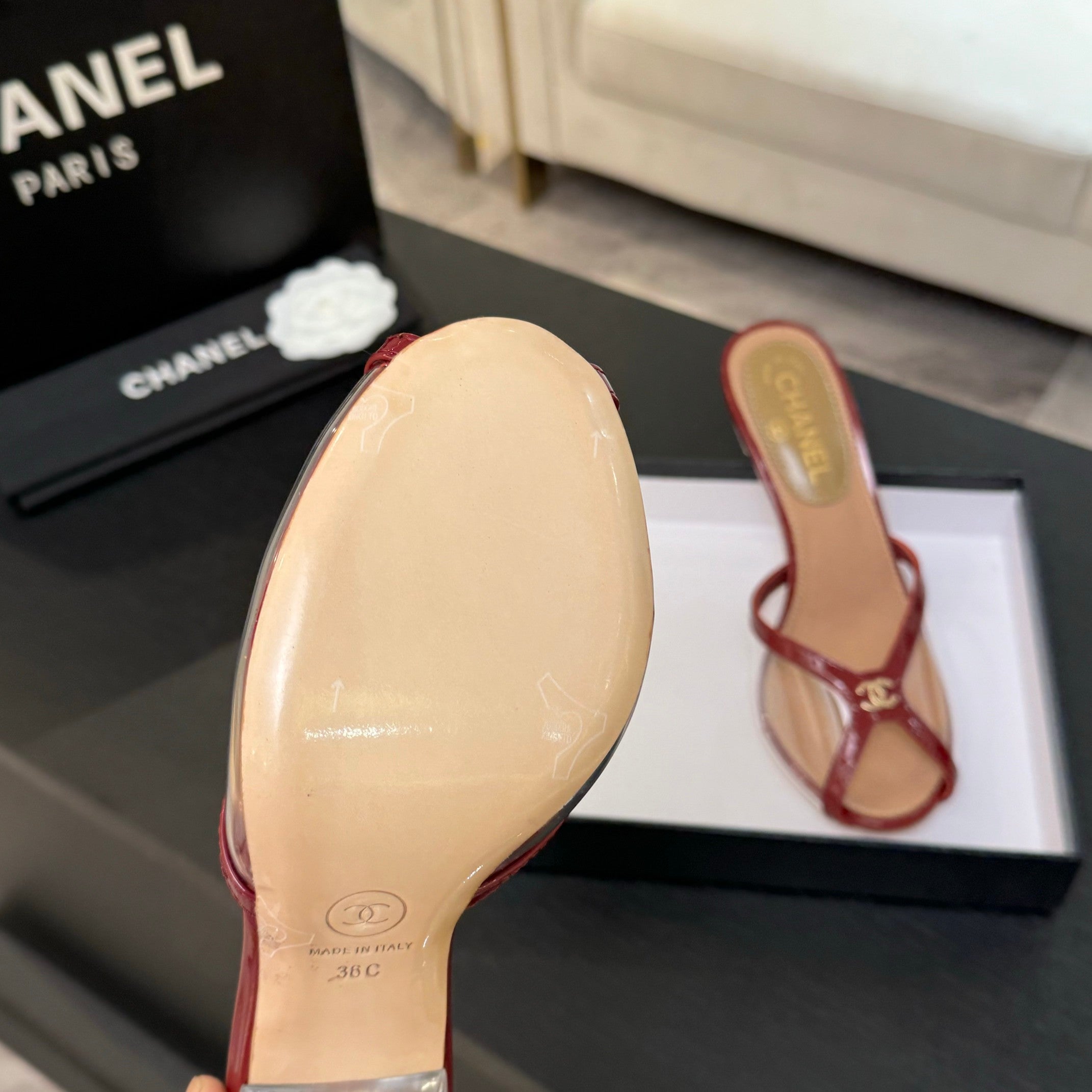 Chanel 2026 Mule Sandal 70mm Suede Leather 671441