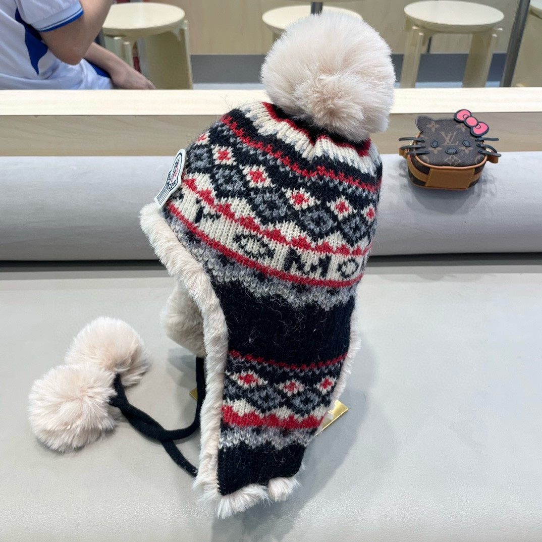 Moncler Knit Trapper Hat 491866