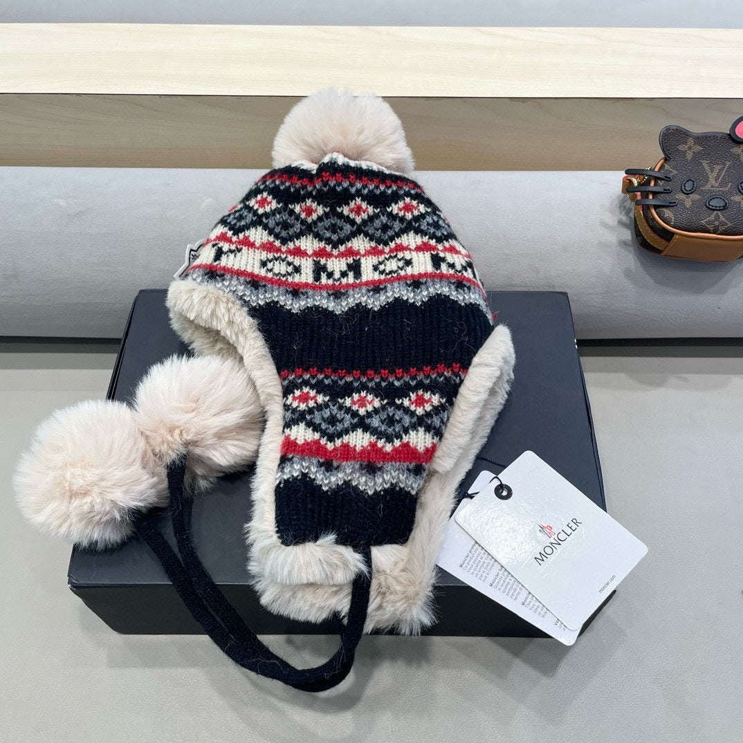 Moncler Knit Trapper Hat 491866