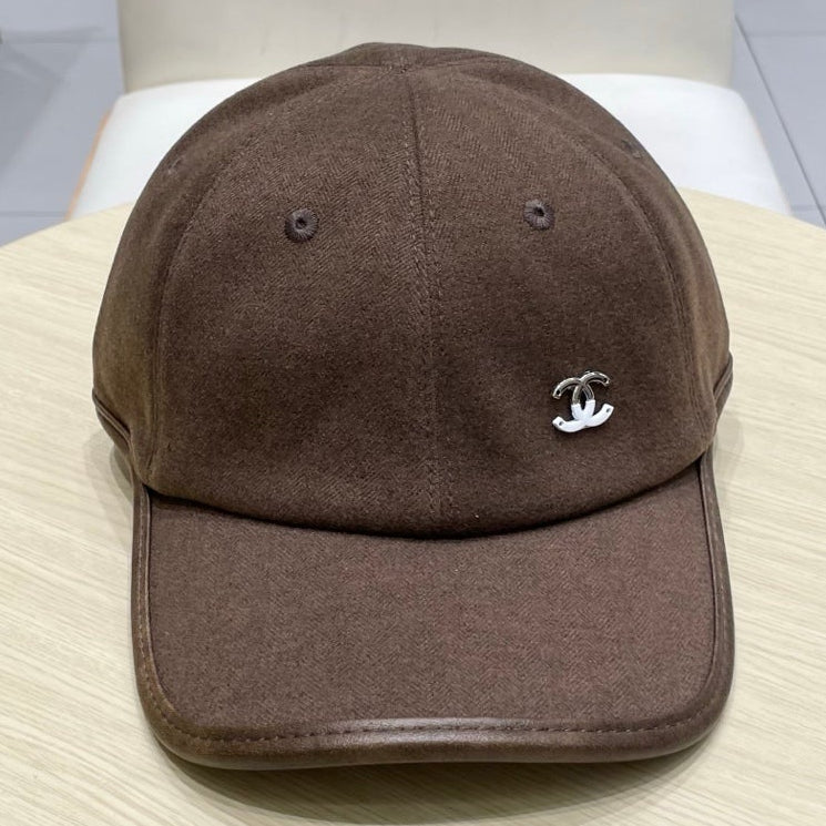 Chanel Felt Baseball Cap Hat 491964