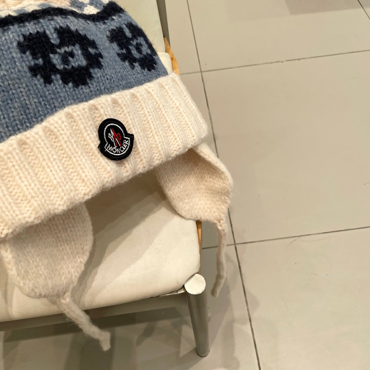 Moncler Knitted Chullo Beanie Hat 497700
