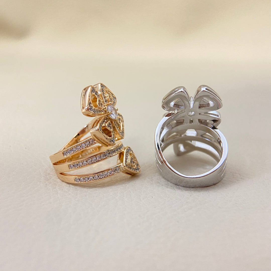 BVL Full Diamond Windmill Ring