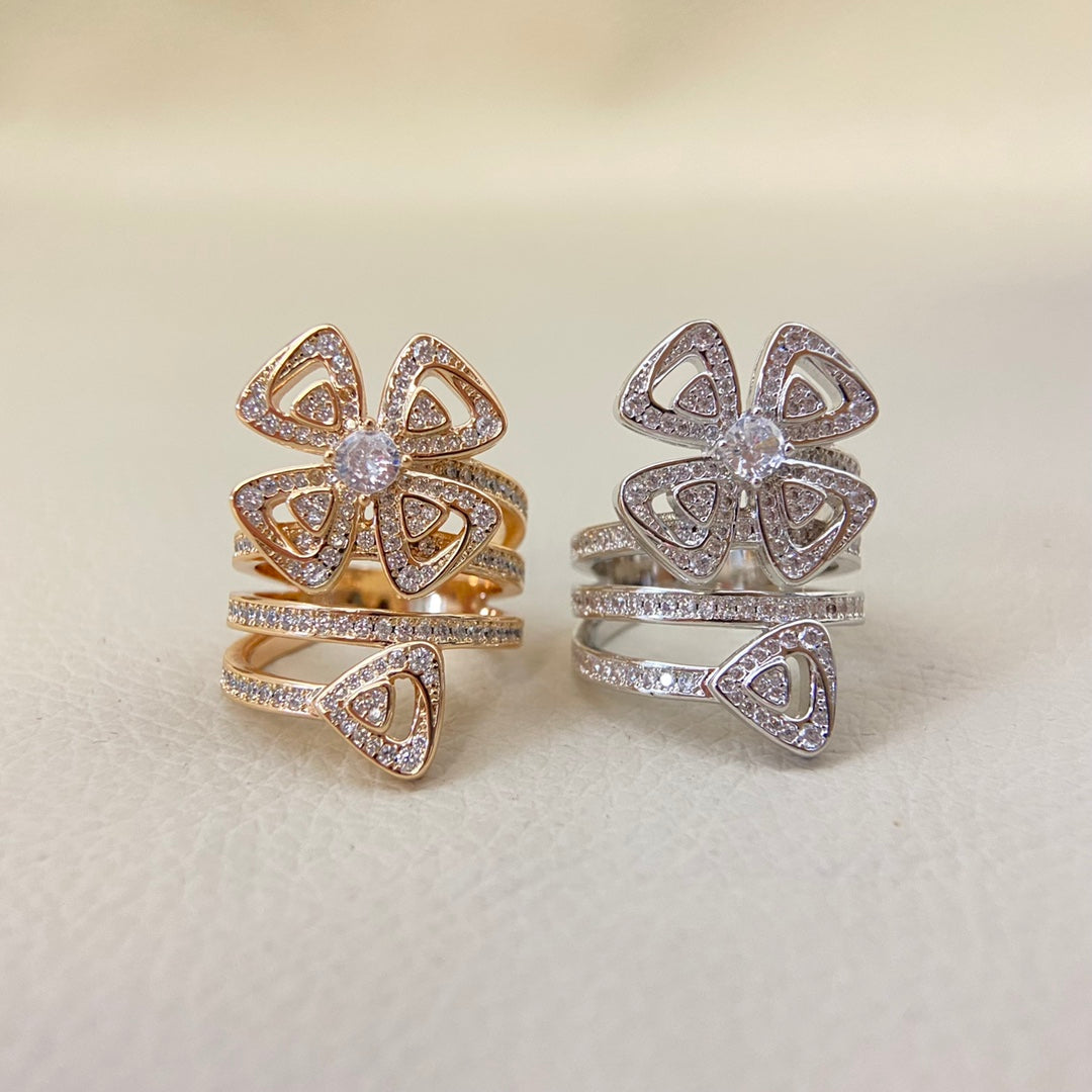 BVL Full Diamond Windmill Ring