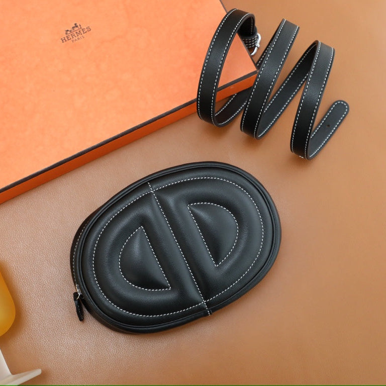 High-end Hermes 2026 In-the-Loop Belt Bag 19cm Swift Calfskin