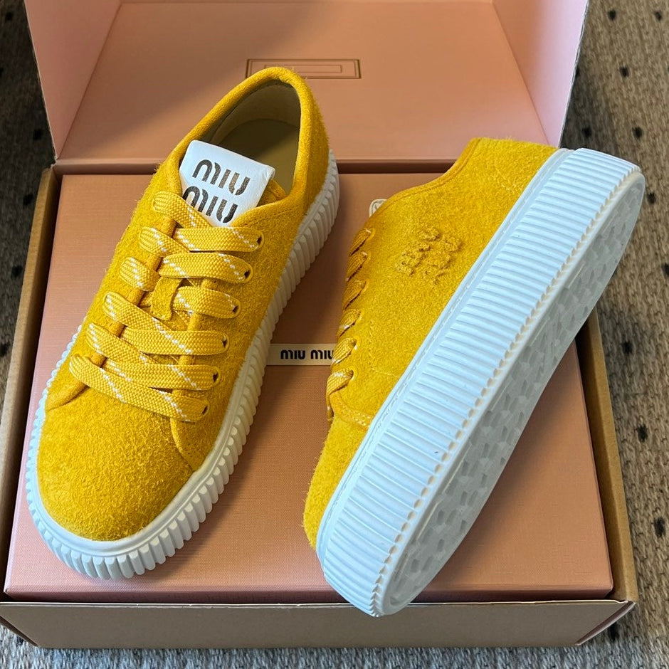 Miu Miu 2026 Platform Sneakers Suede 994227