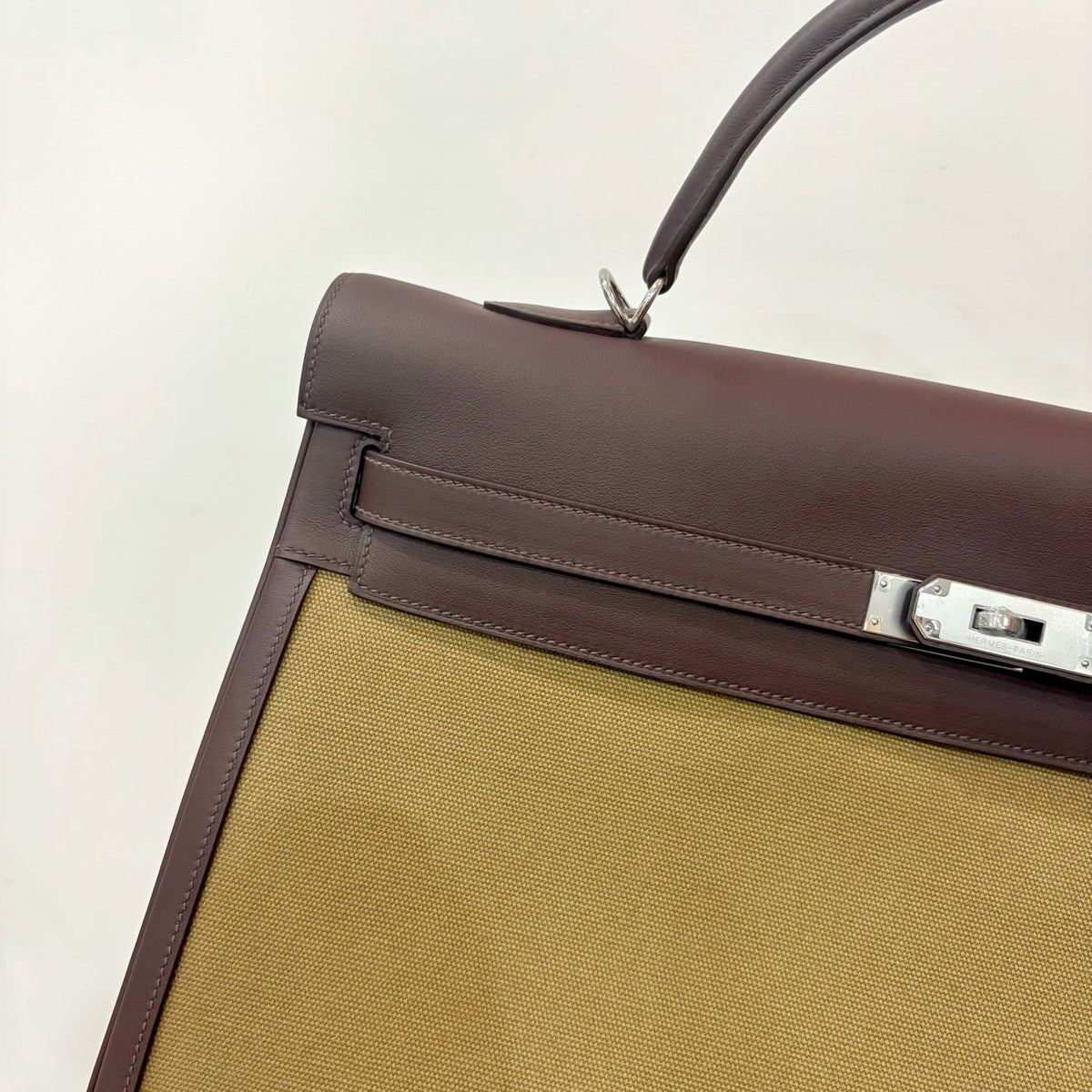 High-end Hermes 2026 Kelly Bag 40cm Swift Leather/Canvas