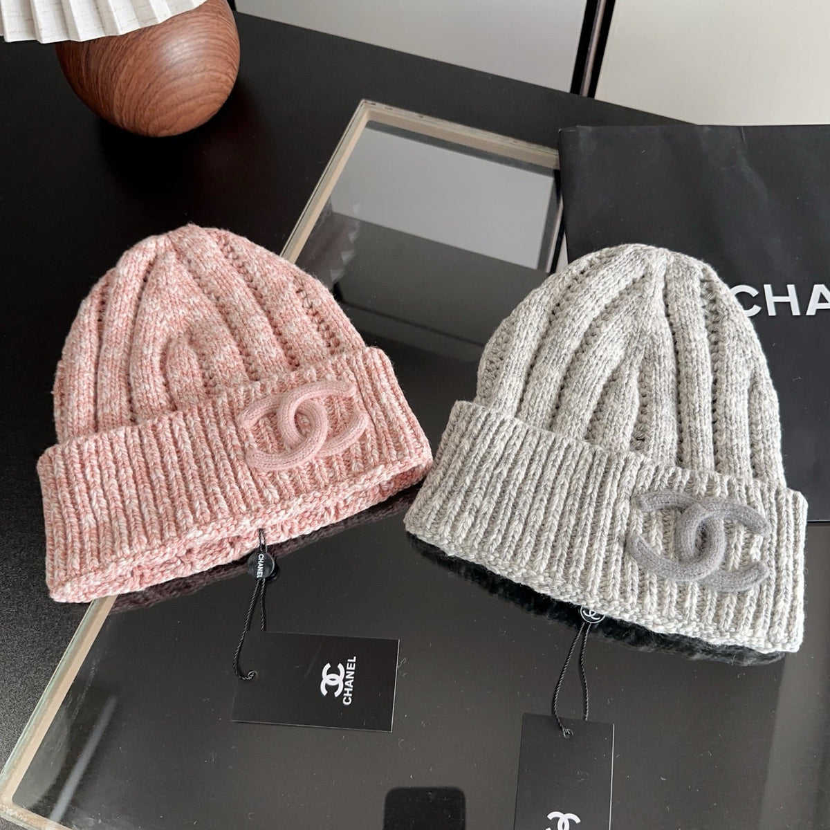 Chanel Wool Beanie Hat 512769