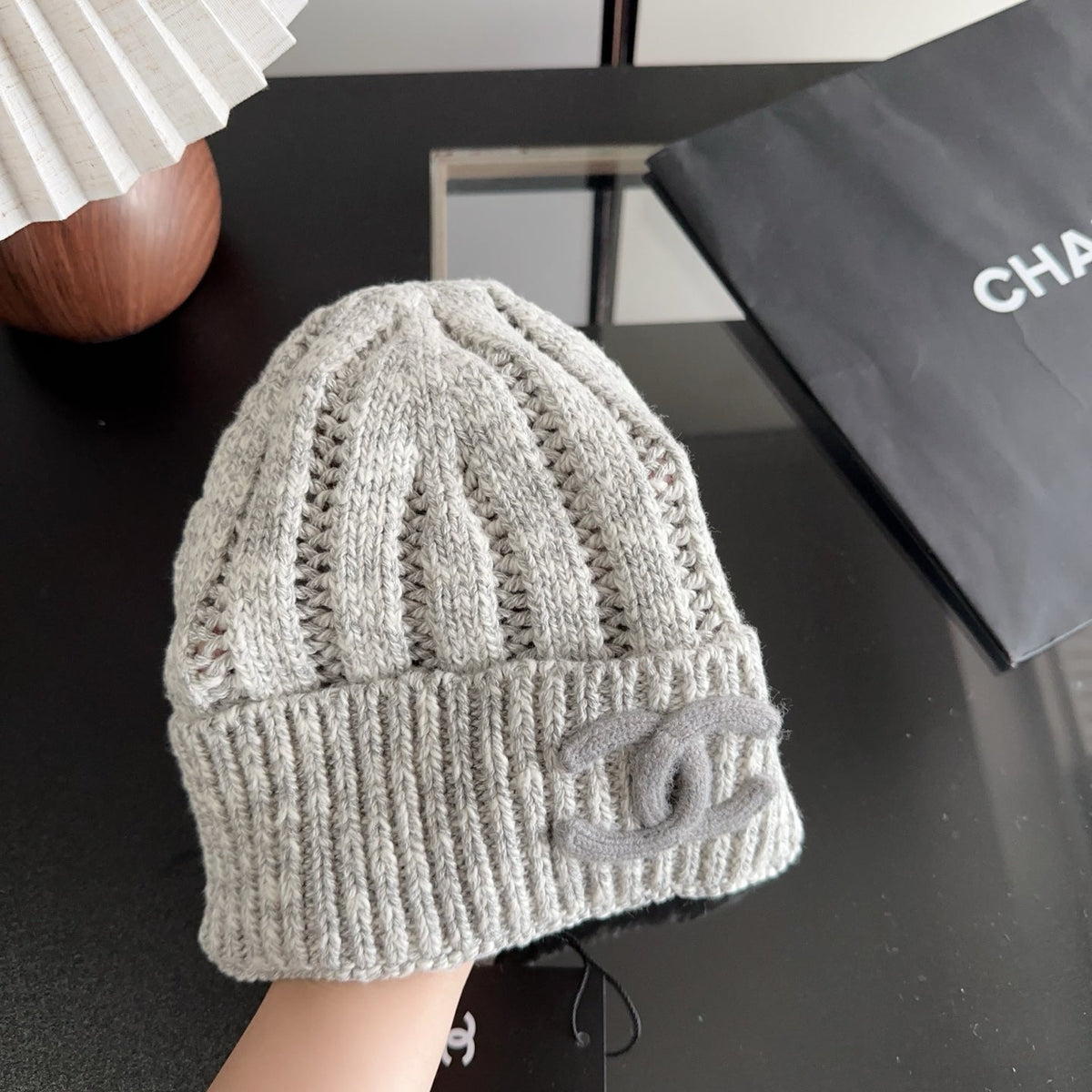 Chanel Wool Beanie Hat 512769