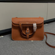 High-end Hermes 2026 Halzan 25 Bag Taurillon Clemence Leather 1