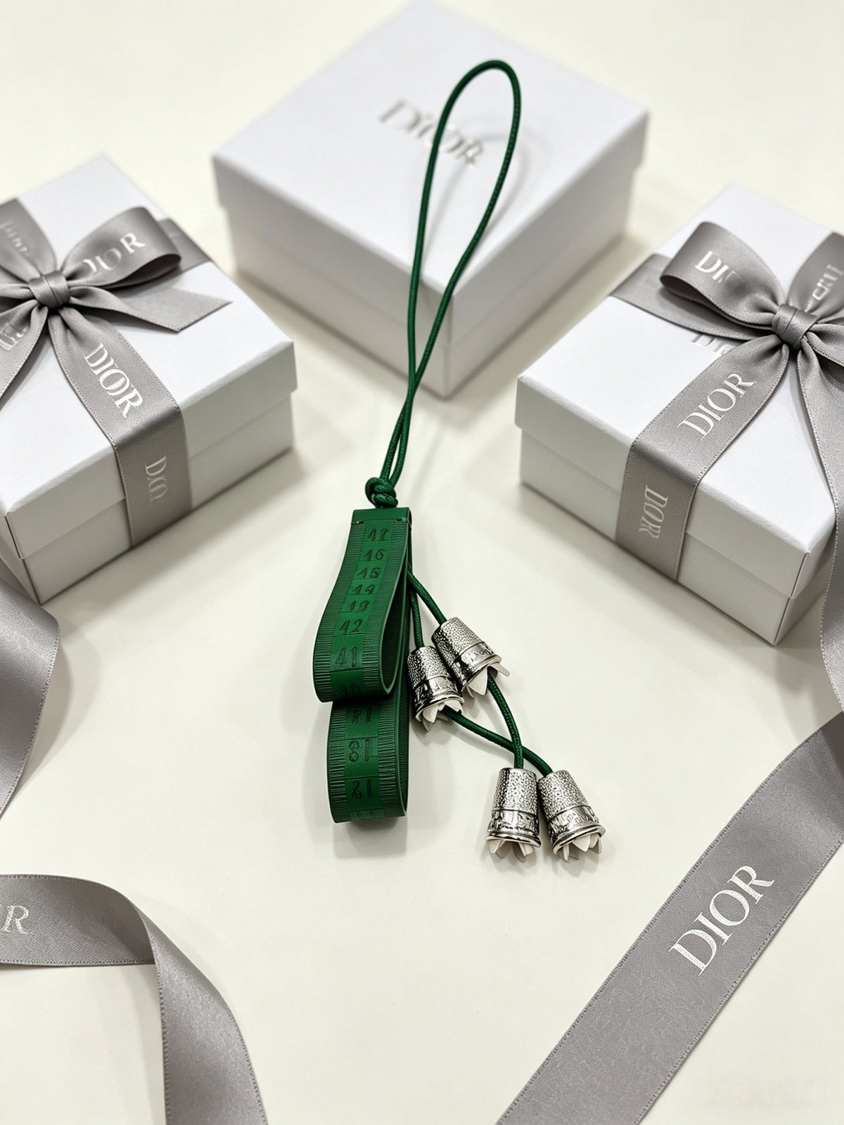 Dior Green Lily Valley Bag Charm