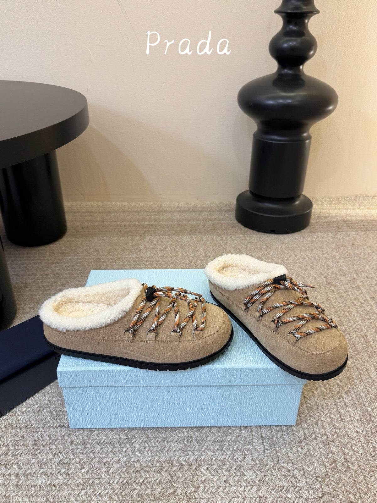 Prada 2026 Desert Laces Mule Suede 151229
