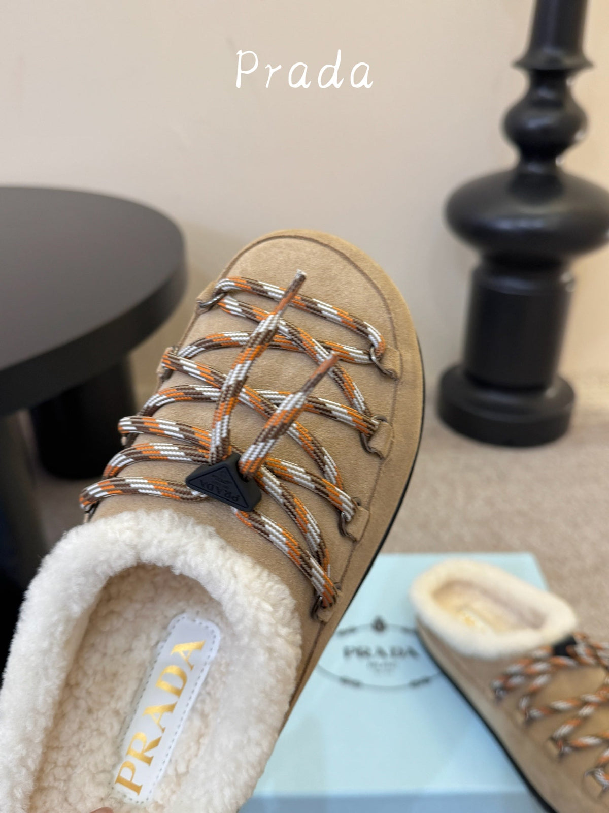 Prada 2026 Desert Laces Mule Suede 151229