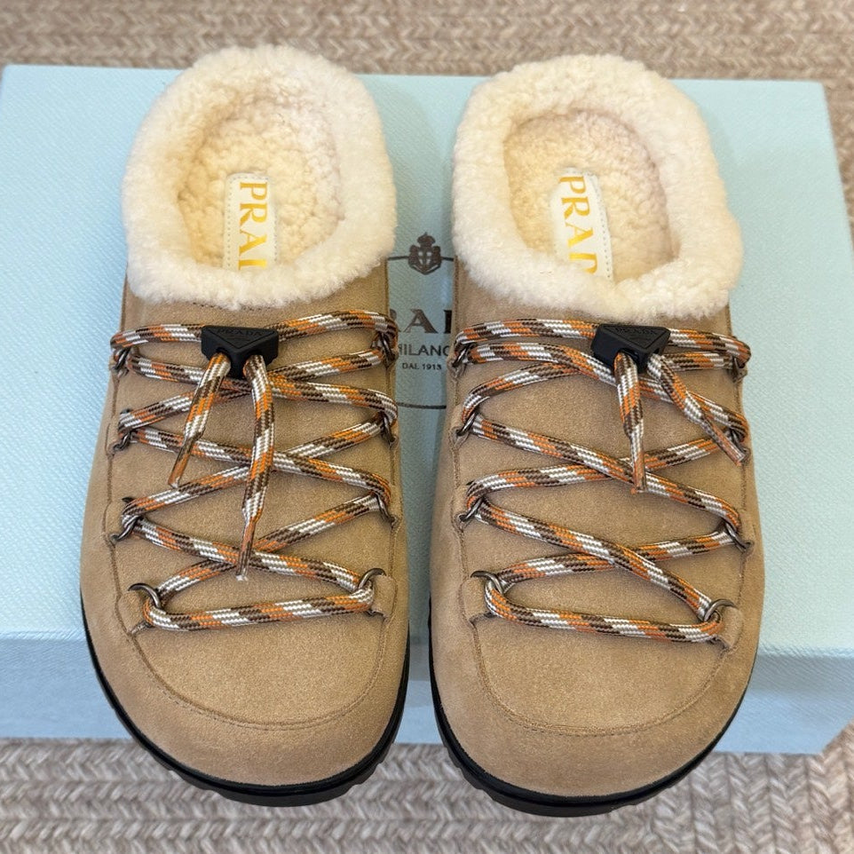 Prada 2026 Desert Laces Mule Suede 151229