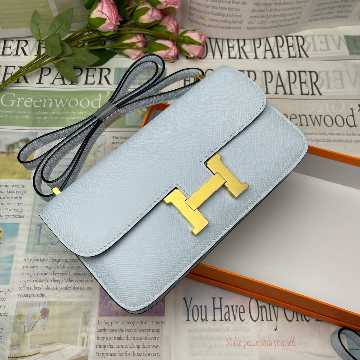 High-end Hermes 2026 Constance Elan 24cm Bag Epsom Leather 3