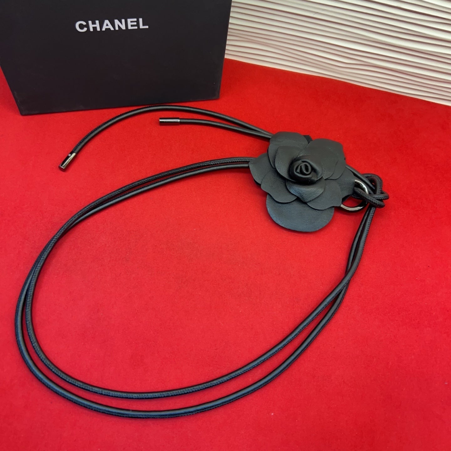Chanel 2026 Camellia Flower Belt Leather 217065