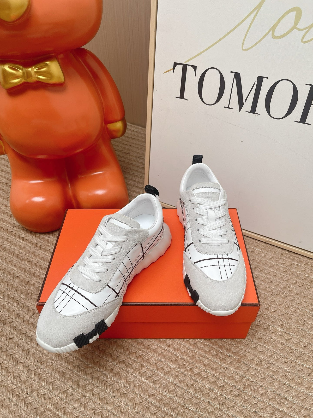 HM 2026 Men Bouncing Sneakers Suede Calfskin 854501