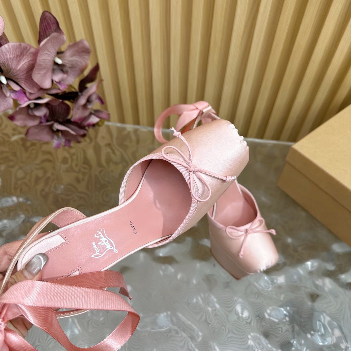 CL 25C Cassia Lace Up Alta 160mm Your Pink Silk 221613