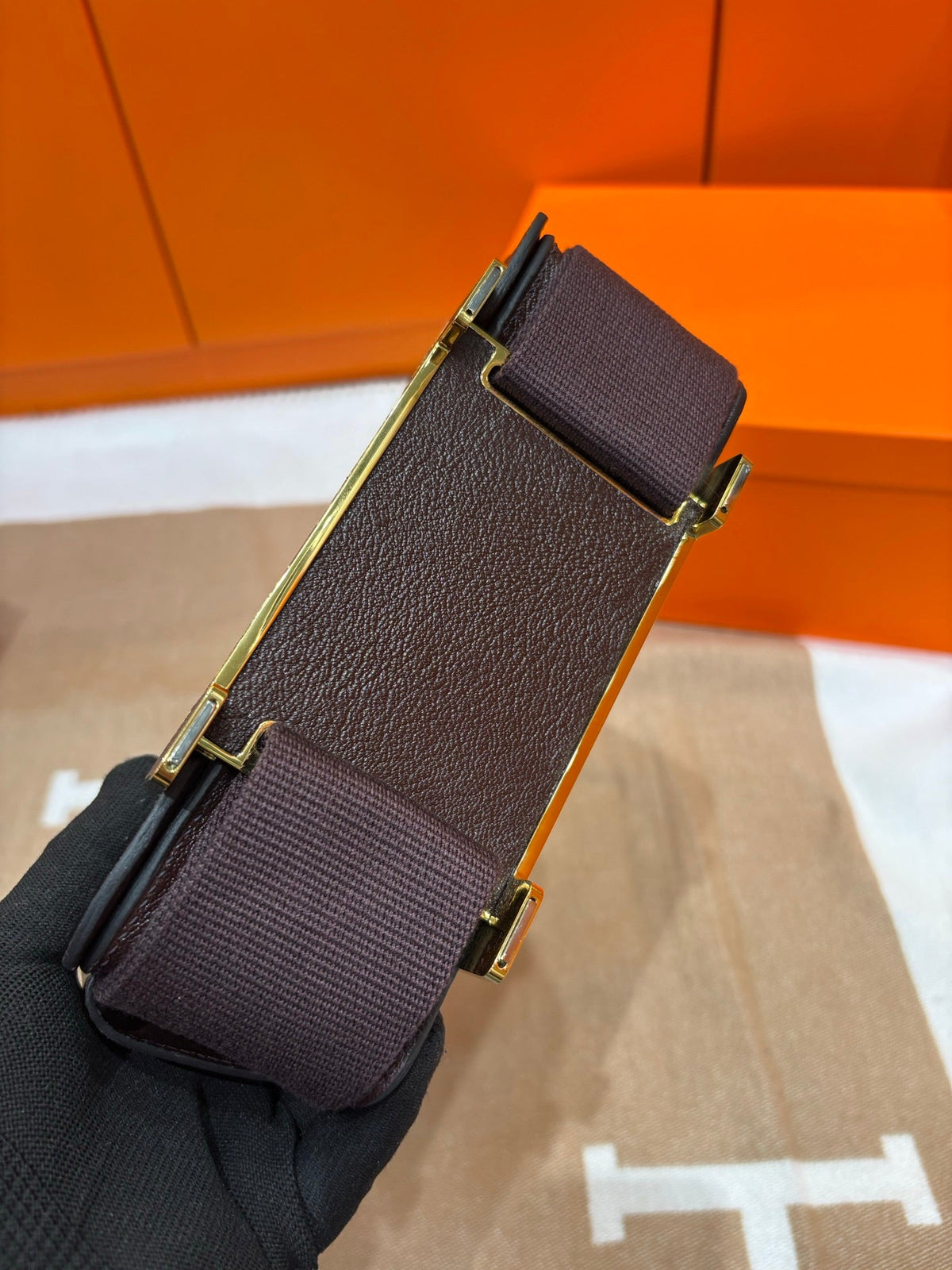 High-end Hermes 2026 Geta Bag 20cm Evercolor Calfskin