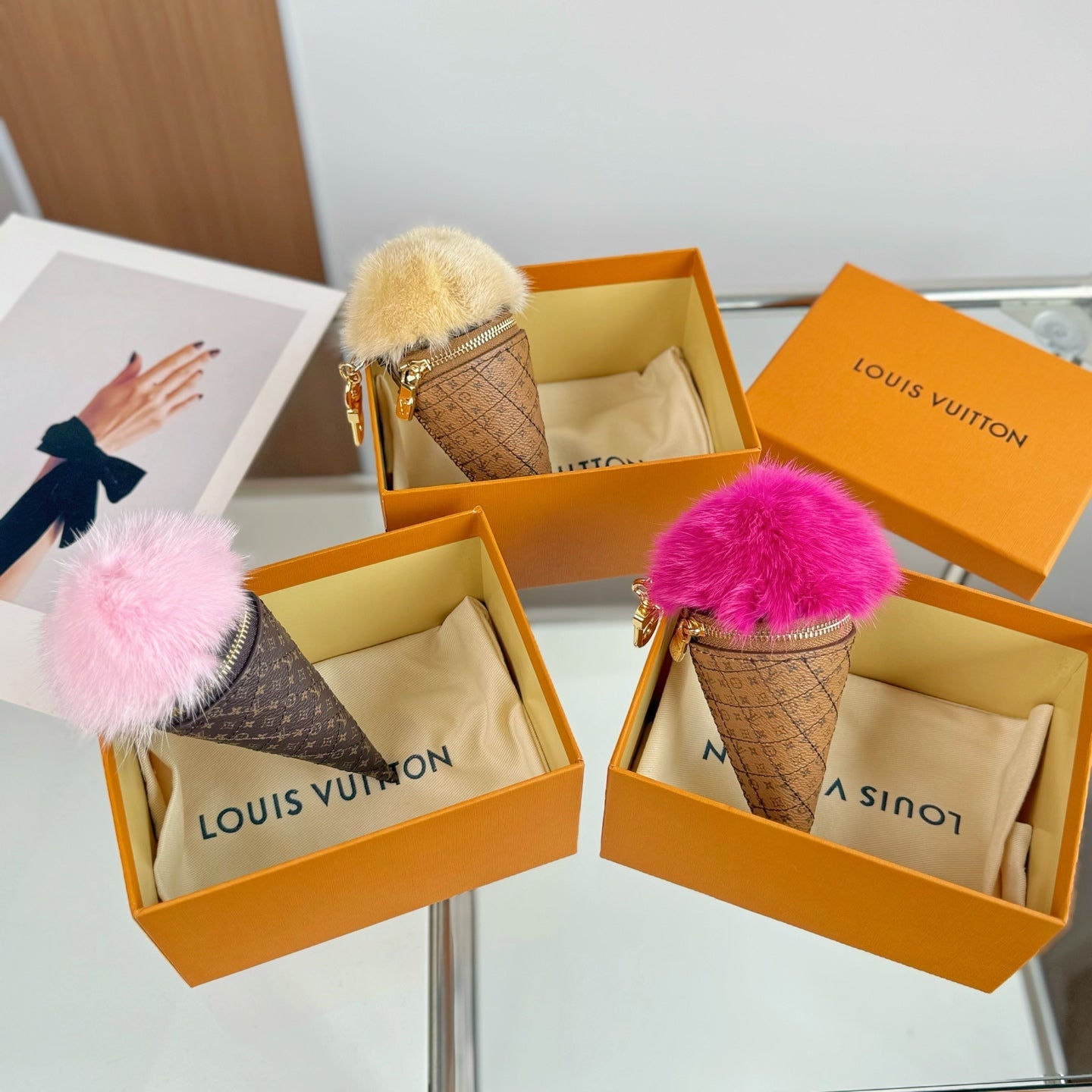 Louis Vuitton Ice Cream Cone Charm