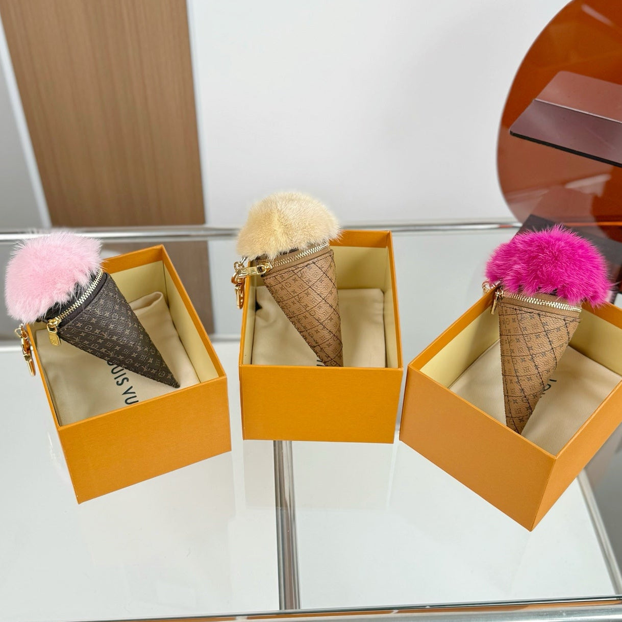 Louis Vuitton Ice Cream Cone Charm