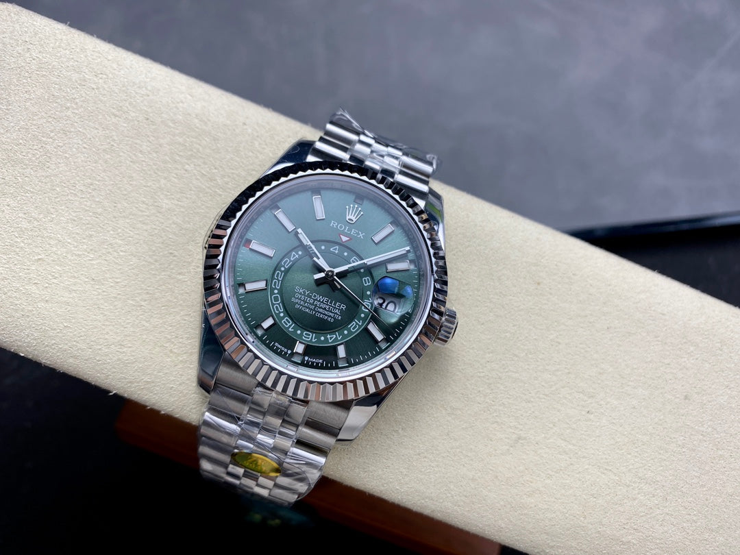 Rolex Sky-Dweller 42mm Stainless Steel Green Dial