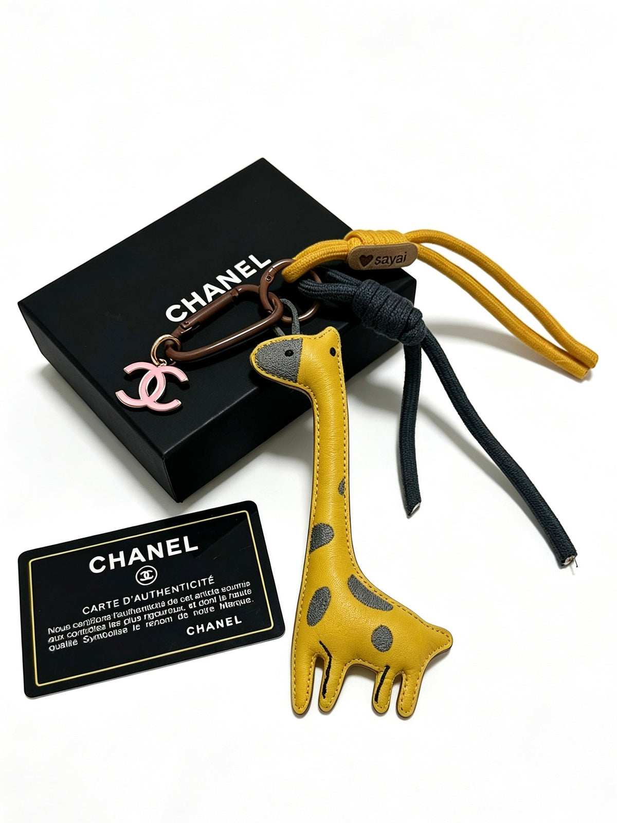 Chanel Yellow Giraffe Charm