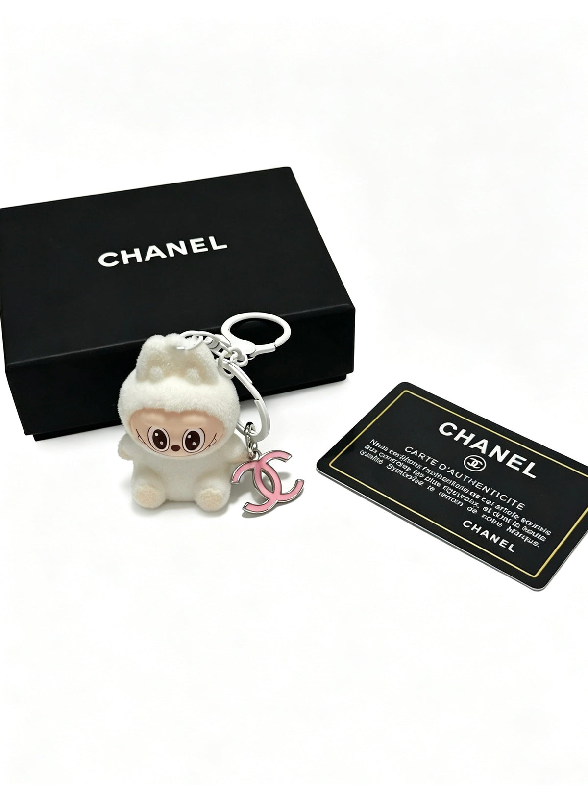 Chanel White Labubu Charm