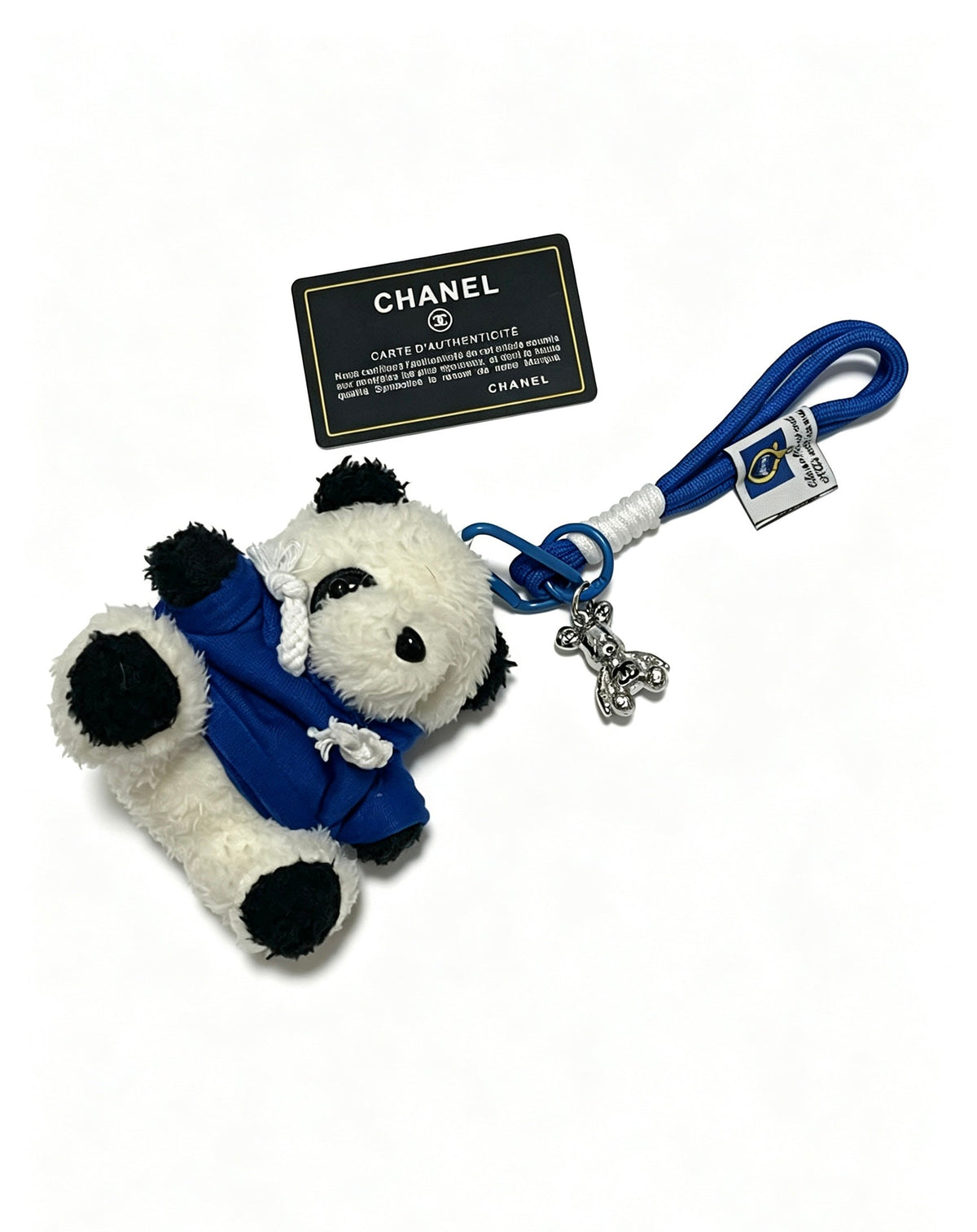 Chanel White Blue Bear Charm