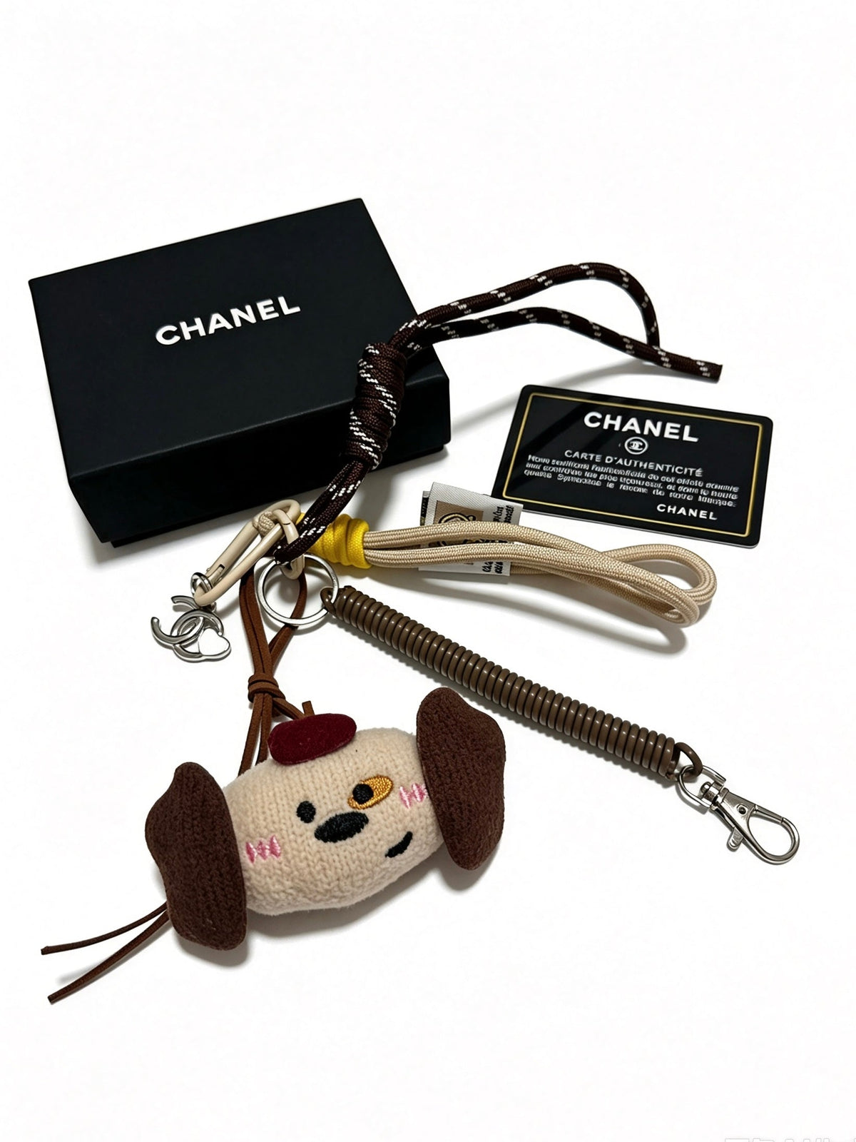 Chanel Cute Crocheted Puppy Charm