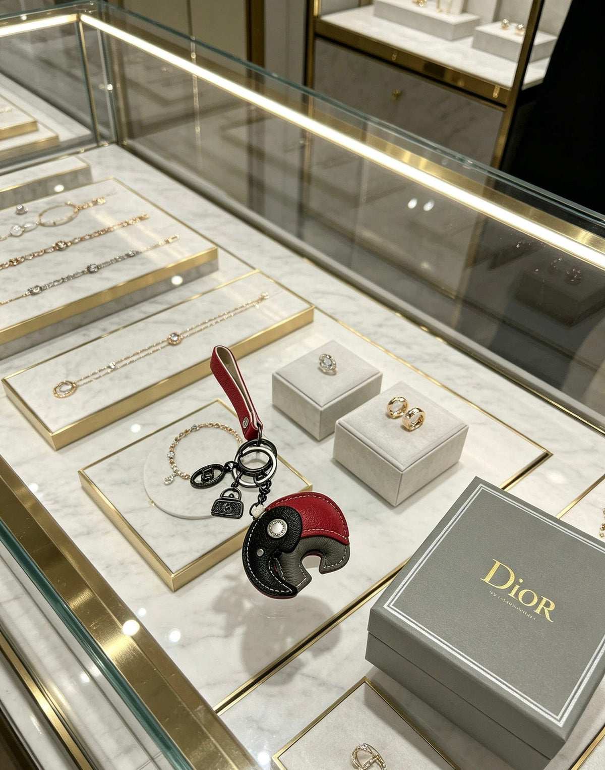 Dior Leather Elephant Charm