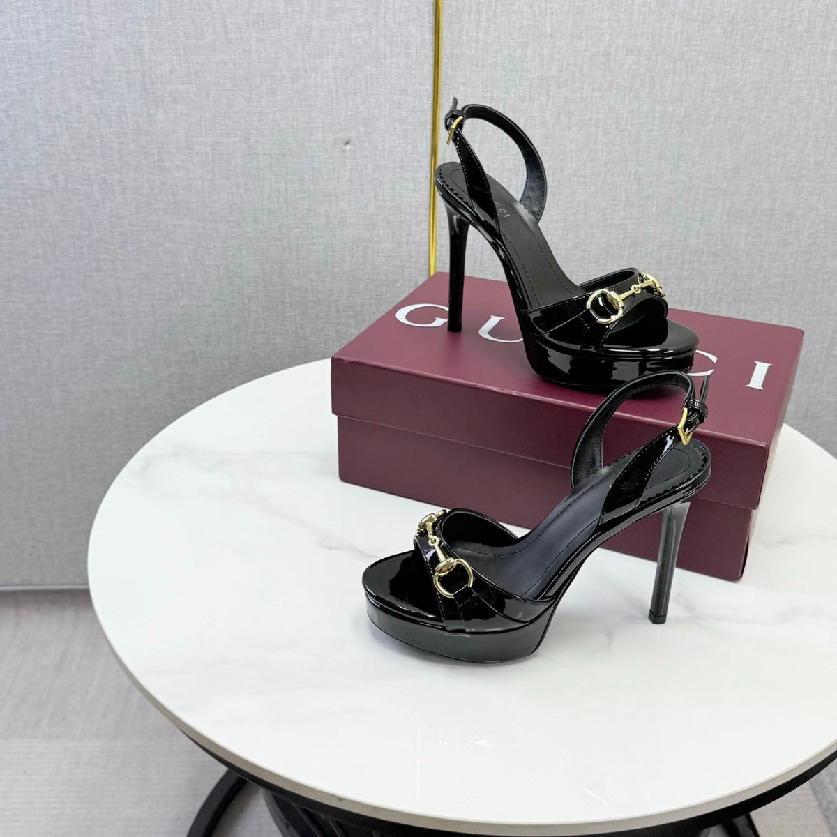 Gucci 2026 Donna Platform Sandal 100mm Leather 973321
