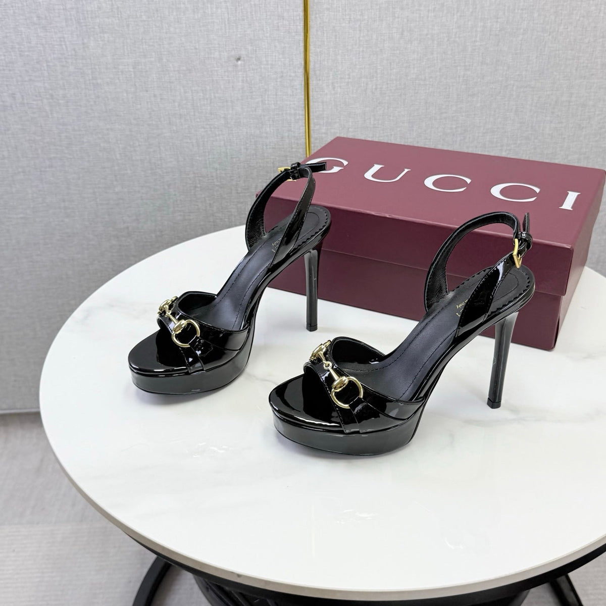 Gucci 2026 Donna Platform Sandal 100mm Leather 973321