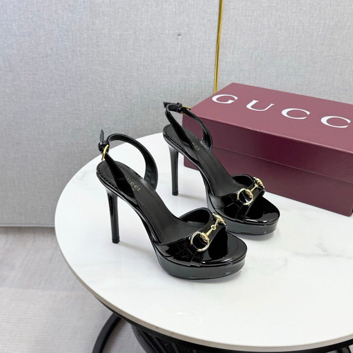 Gucci 2026 Donna Platform Sandal 100mm Leather 973321
