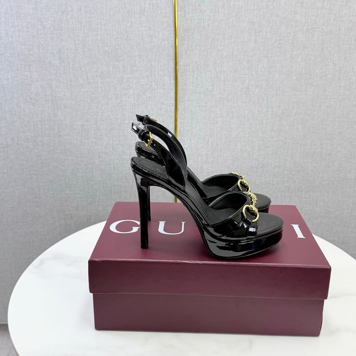 Gucci 2026 Donna Platform Sandal 100mm Leather 973321