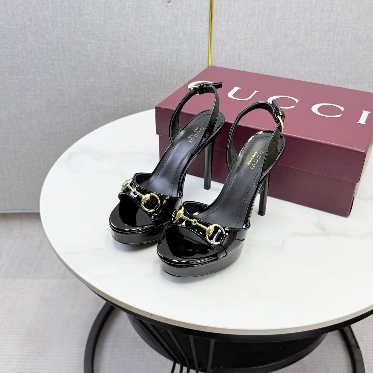 Gucci 2026 Donna Platform Sandal 100mm Leather 973321