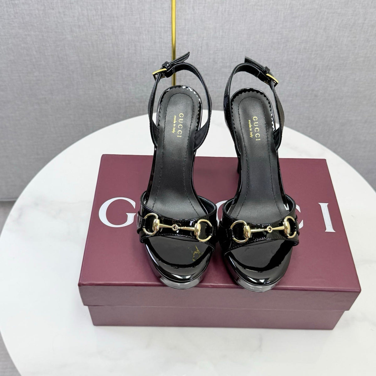 Gucci 2026 Donna Platform Sandal 100mm Leather 973321
