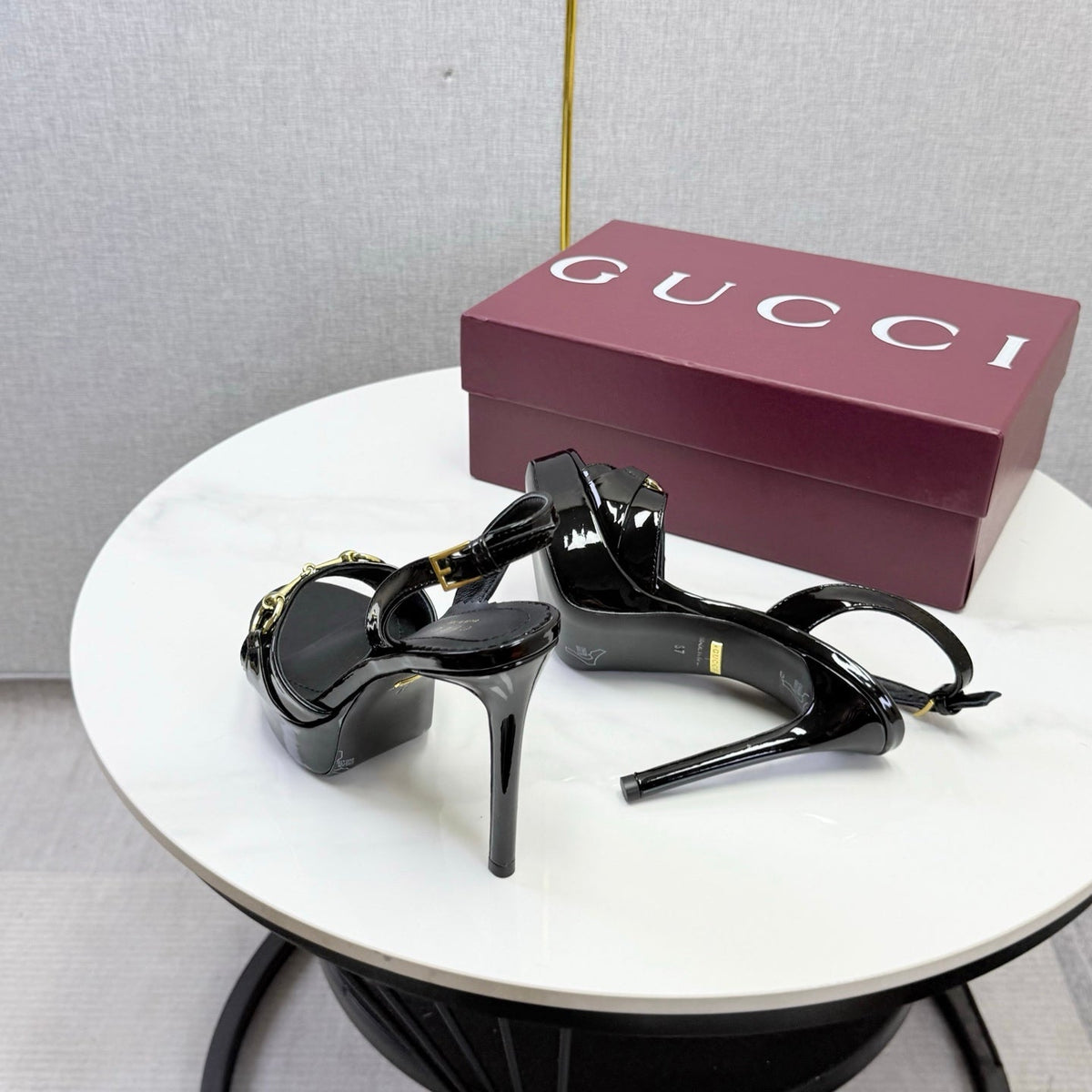 Gucci 2026 Donna Platform Sandal 100mm Leather 973321