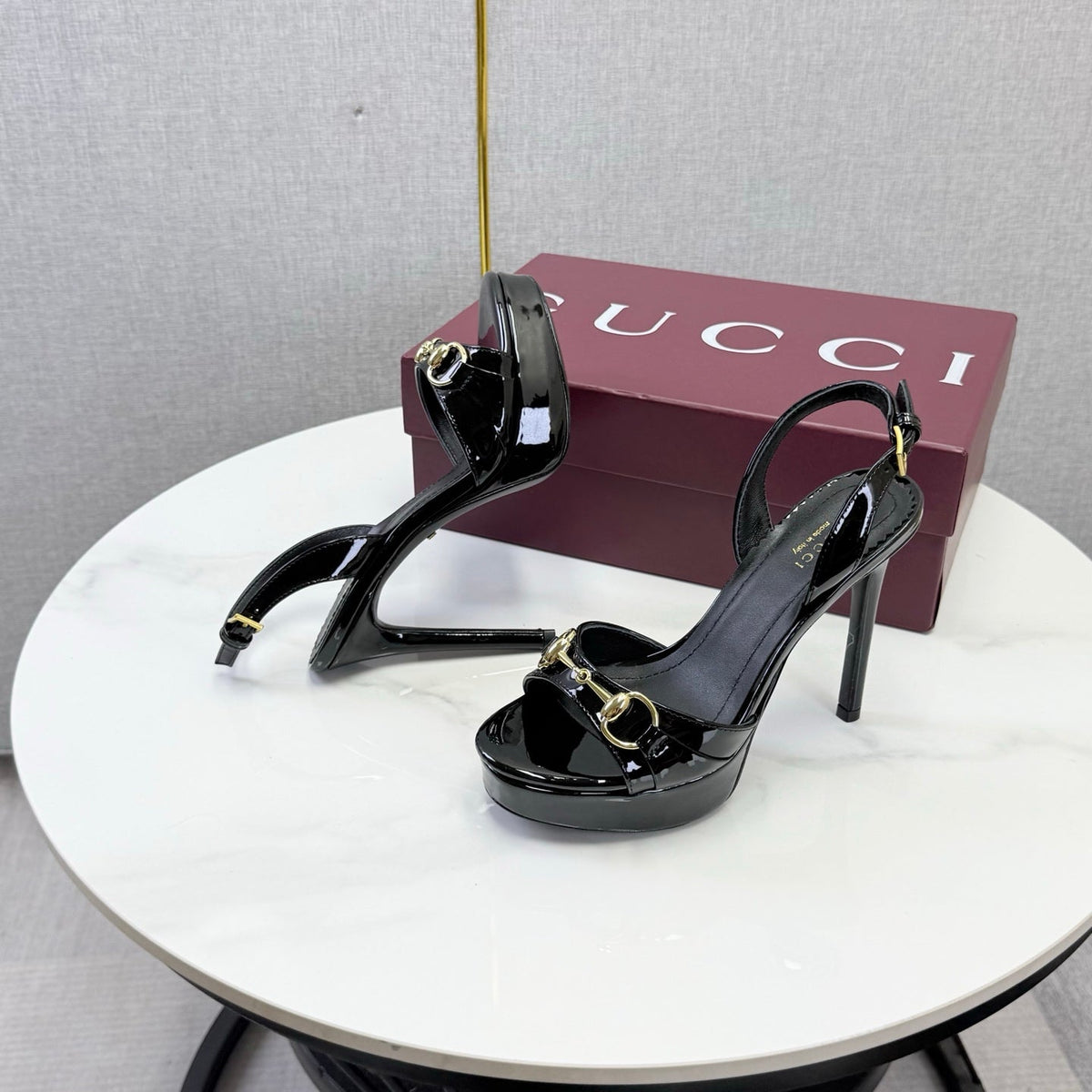 Gucci 2026 Donna Platform Sandal 100mm Leather 973321
