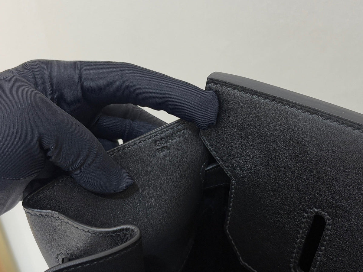 High-end Hermes 2026 Birkin 40cm Haut à Courroies (HAC) Rock Bag Black Swift Leather