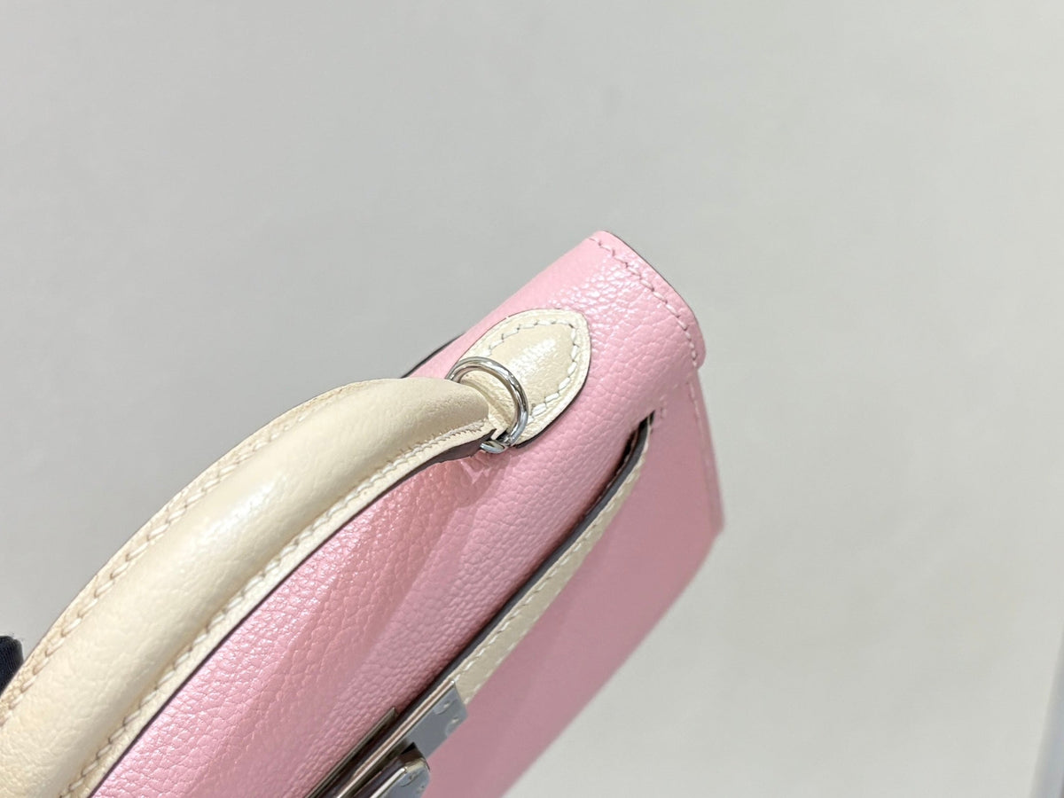 High-end Hermes 2026 Mini Kelly II 19cm Bag Goatskin Leather