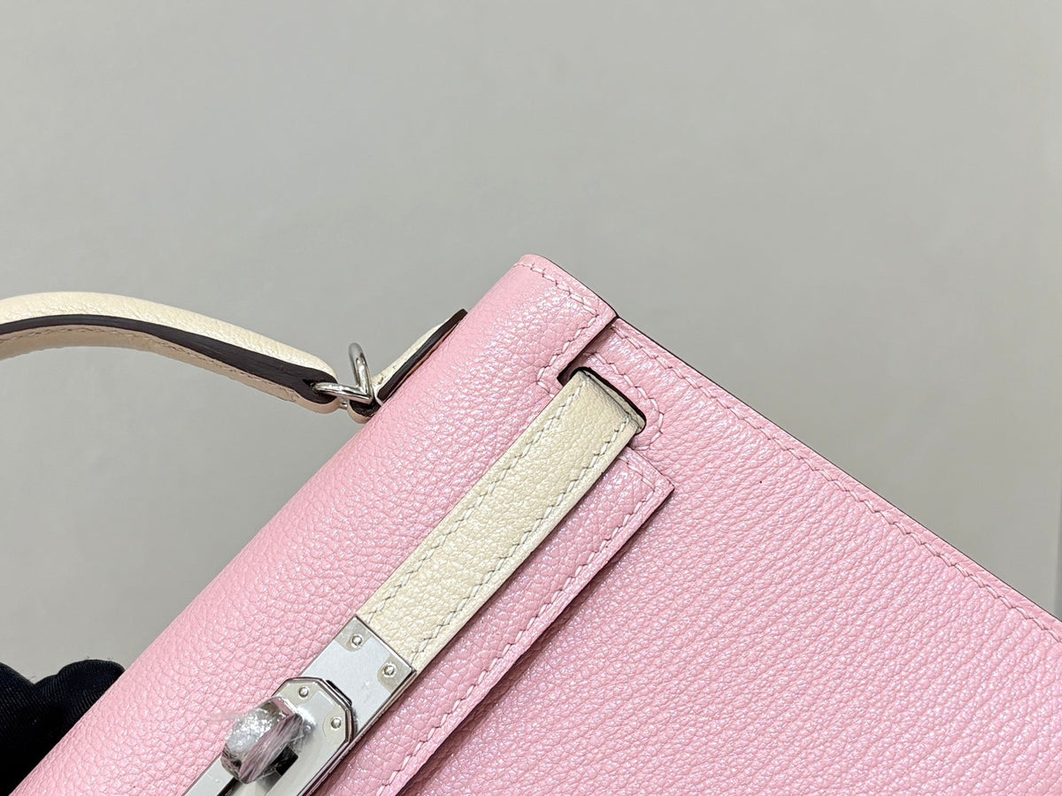 High-end Hermes 2026 Mini Kelly II 19cm Bag Goatskin Leather