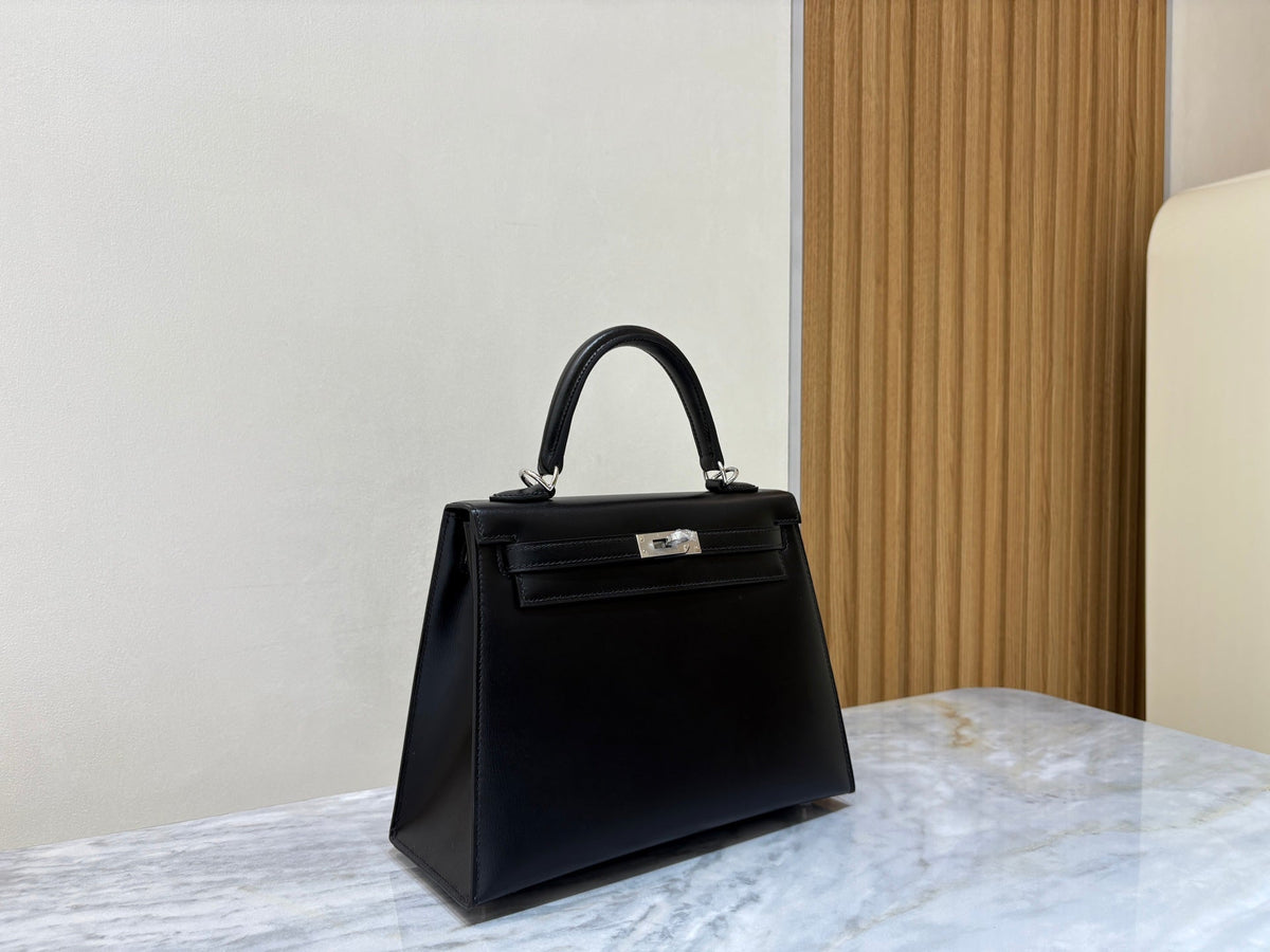 High-end Hermes 2026 Kelly Bag 25cm Box Calf Leather